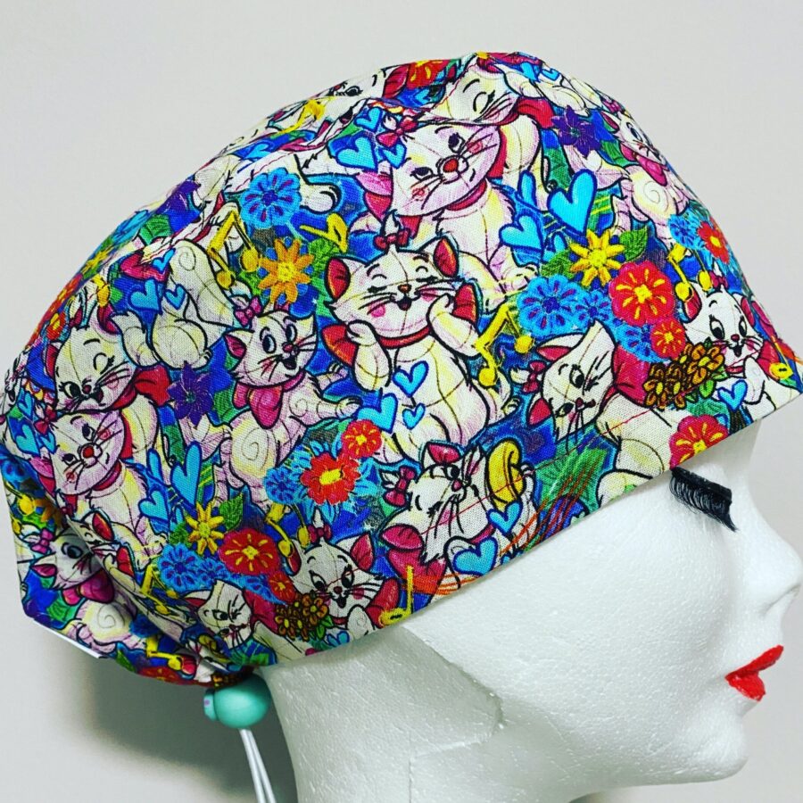 Cuffia chirurgica Minou fiori e musica n 69