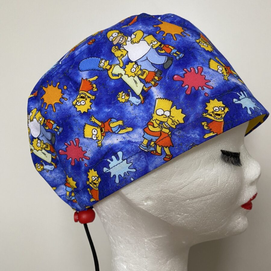 Cuffia chirurgica  Simpson  sfondo blu  n 215