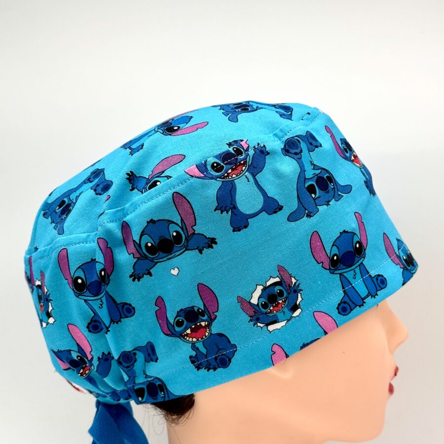 Cuffia chirurgica  Stitch sfondo azzurro n 213