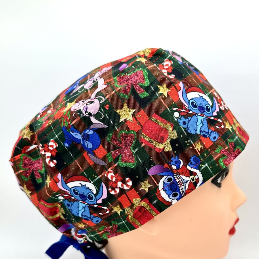 Cuffia chirurgica  NATALE  STITCH TARTAN n. 24N