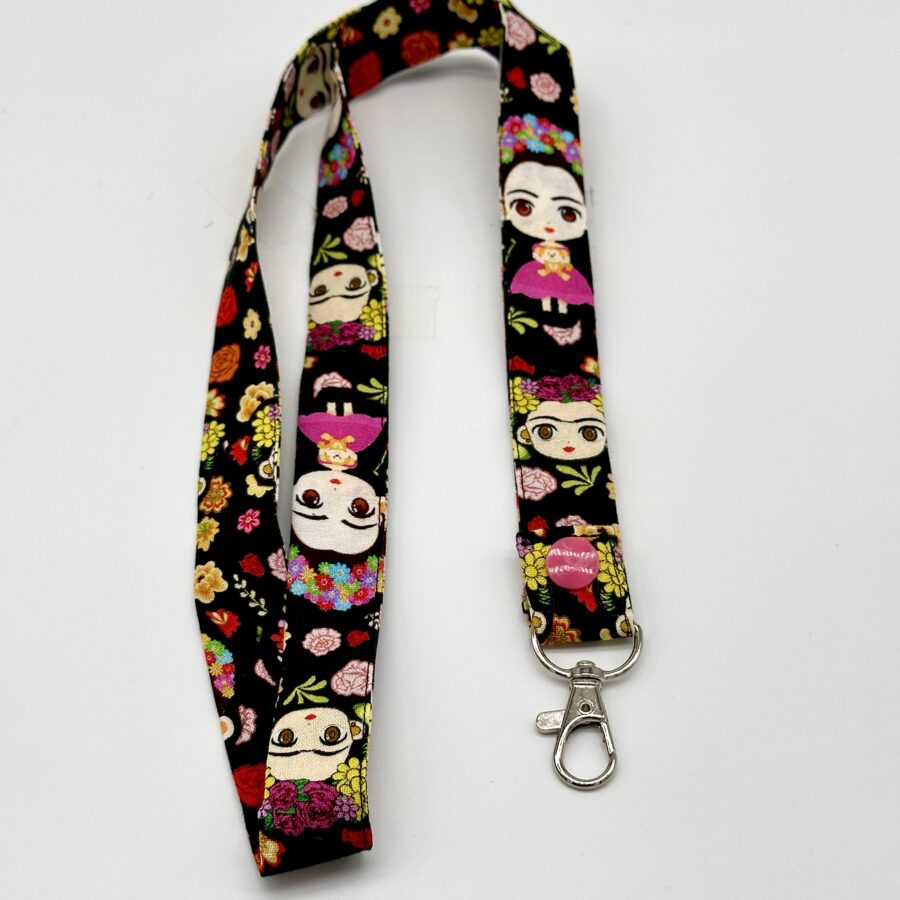 PORTA BADGE  FRIDA CARTOON