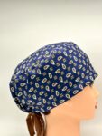 Cuffia chirurgica    Fantasie in seta Max Mara sfondo blu n 271